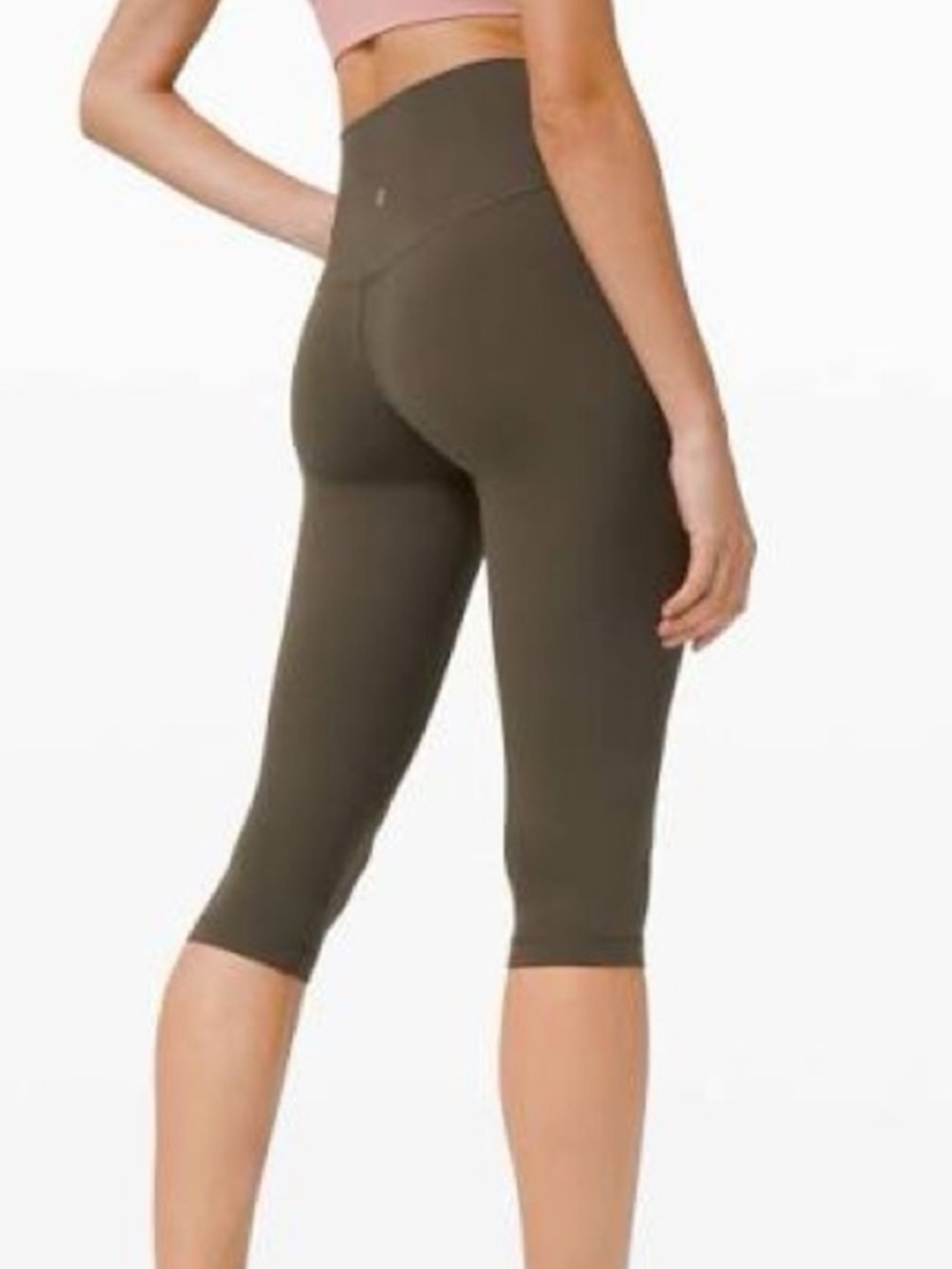 🌿 NWOT LULULEMON WOMENS SIZE 4 ALIGN HIGH RISE OLIVE GREEN LEGGINGS